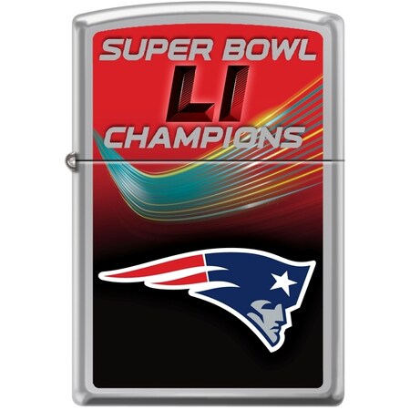 Zippo 2019 Zippo Nfl Super Bowl 51 New England Patriots High Polish Chrome ZIP-29518